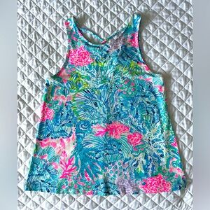 Lilly Pulitzer Tank Top with Crisscross Back Sz S